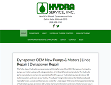 Tablet Screenshot of hydraservice.com